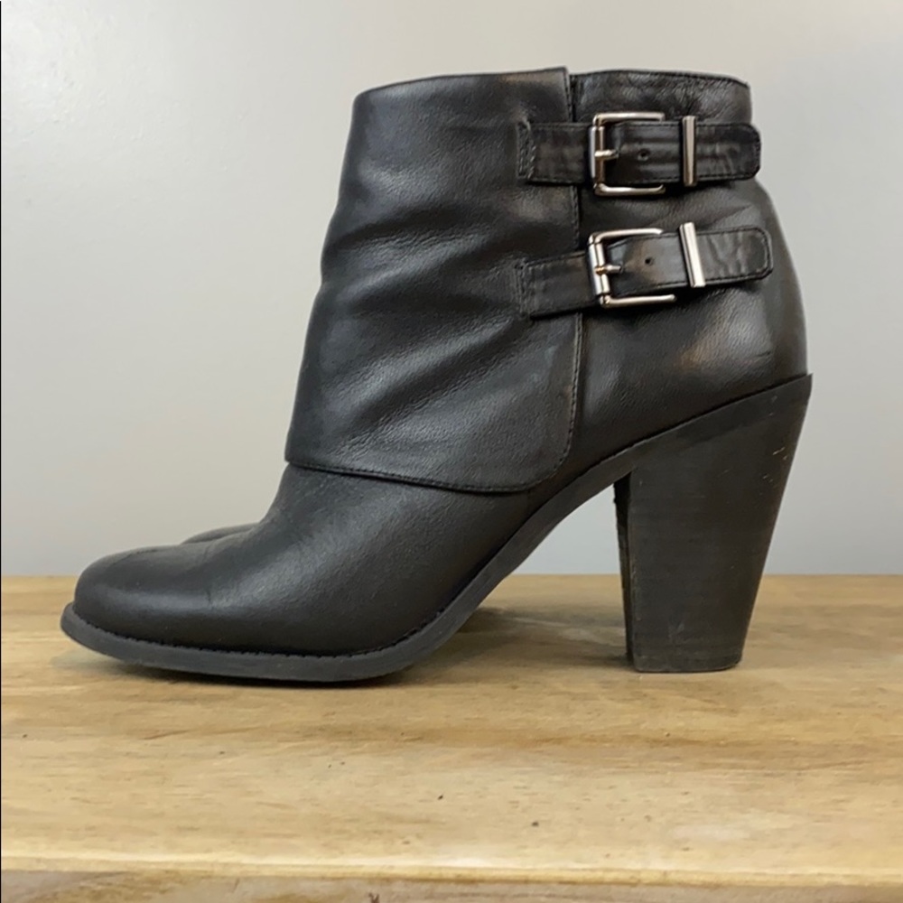 Jessica Simpson high heel leather booties